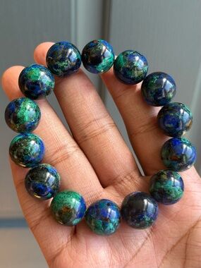 HQ Azurite Jumbo Crystal Bracelet 16mm